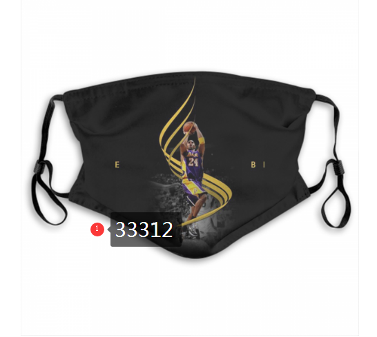 2021 NBA Los Angeles Lakers 24 kobe bryant 33312 Dust mask with filter
